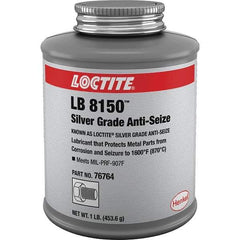 Loctite - 1 Lb Can High Temperature Anti-Seize Lubricant - Silver Colored, 1,600°F, Silver Colored, Water Resistant - Apex Tool & Supply