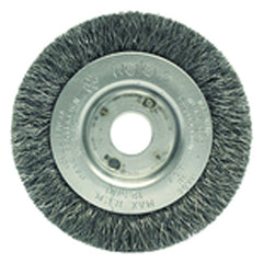 ‎3″ Diameter-3/8″-1/2″ Arbor Hole - Crimped Steel Wire Straight Wheel - Apex Tool & Supply