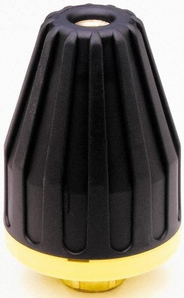 Dirt Killer - 4,700 psi Rotating, Brass, Ceramic & Plastic, Blast Pressure Washer Nozzle - 10mm Orifice Diam, 1/4" Thread, NPT, Brown - Apex Tool & Supply