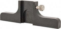 Made in USA - 3" OAL, Black Oxide Steel Caliper Depth Attachment - 1 Piece, 0.62" Slot Width, For Use with 4-6" Calipers - Apex Tool & Supply