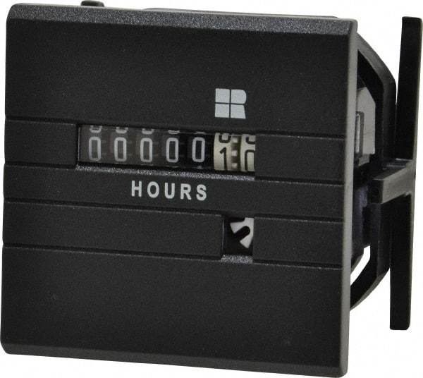 Trumeter - 7 Digit Wheel Display Hour Meter - No Reset - Apex Tool & Supply