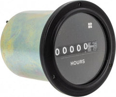 Trumeter - 6 Digit Wheel Display Hour Meter - No Reset - Apex Tool & Supply