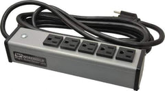 Wiremold - 5 Outlets, 120 Volts, 15 Amps, 15' Cord, Power Outlet Strip - Free Hanging Mount, 5-15 NEMA Configuration, 9-1/4" Strip, cULus Listed - Apex Tool & Supply