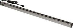 Wiremold - 16 Outlets, 120 Volts, 15 Amps, 6' Cord, Power Outlet Strip - Raceway Mount, 5-15 NEMA Configuration, 48" Strip, cULus Listed - Apex Tool & Supply