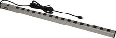 Wiremold - 16 Outlets, 120 Volts, 15 Amps, 15' Cord, Power Outlet Strip - Raceway Mount, 5-15 NEMA Configuration, 48" Strip, cULus Listed - Apex Tool & Supply