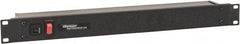 Wiremold - 6 Outlets, 120 Volts, 15 Amps, 6' Cord, Power Outlet Strip - Rack Mount, 6 Back NEMA Configuration, 19" Strip - Apex Tool & Supply