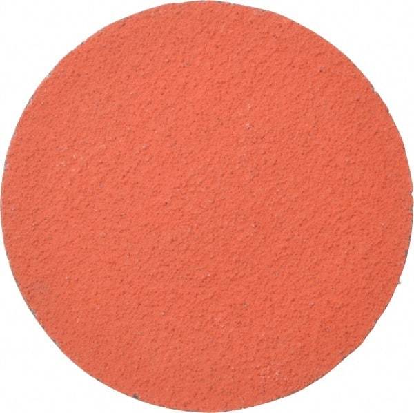 3M - 3" Disc Diam, 80 Grit, Ceramic Quick Change Disc - Type R Attaching System, Coated, Orange, Medium Grade, 20,000 RPM, 777F Series - Apex Tool & Supply