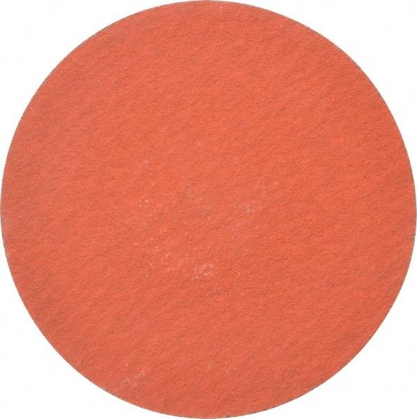 3M - 3" Disc Diam, 120 Grit, Ceramic Quick Change Disc - Type R Attaching System, Coated, Orange, Fine Grade, 20,000 RPM, 777F Series - Apex Tool & Supply