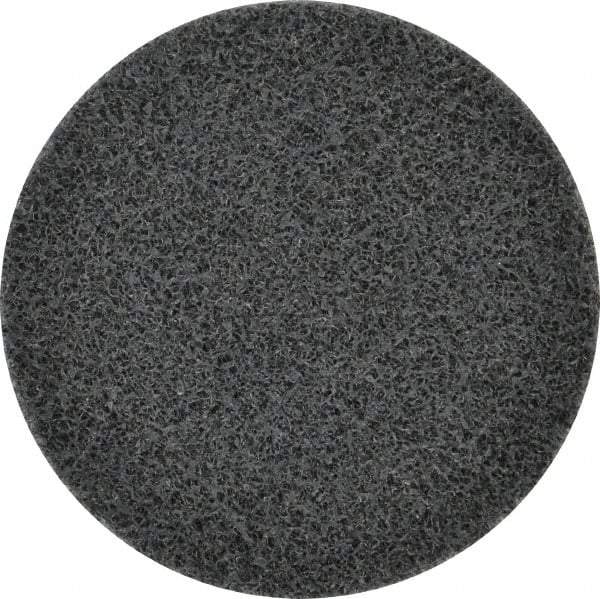 3M - 3" Disc Diam, Silicon Carbide Quick Change Disc - Type R Attaching System, Nonwoven, Gray, Fine Grade, 15,100 RPM - Apex Tool & Supply