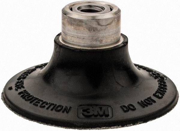 3M - 2" Diam Quick-Change Type R Disc Backing Pad - Medium Density, 25,000 RPM, Roloc TR Compatible - Apex Tool & Supply