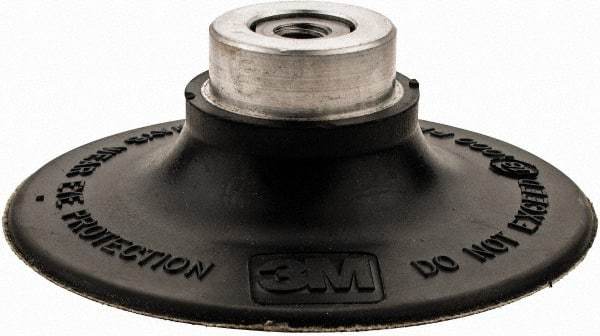 3M - 3" Diam Quick-Change Type R Disc Backing Pad - Medium Density, 18,000 RPM, Roloc TR Compatible - Apex Tool & Supply