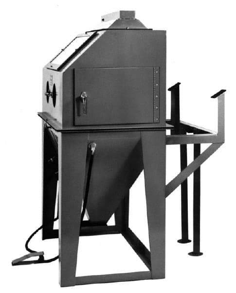 Econoline - 52" Wide x 94" High x 90" Deep Sandblasting Cabinet - Working Dimensions 48" Wide x 40" High x 48" Deep - Apex Tool & Supply