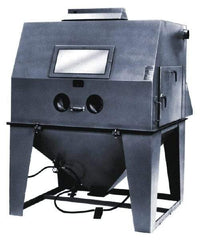 Econoline - 62" Wide x 82" High x 74" Deep Sandblasting Cabinet - Working Dimensions 60" Wide x 40" High x 30" Deep - Apex Tool & Supply