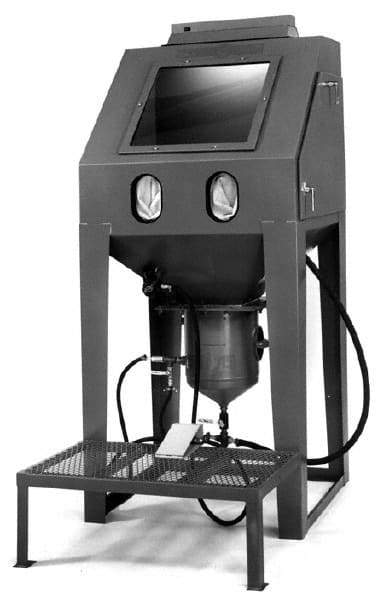 Econoline - 42" Wide x 96" High x 39" Deep Sandblasting Cabinet - Working Dimensions 40" Wide x 35" High x 38" Deep - Apex Tool & Supply