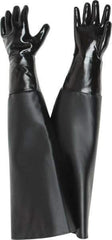 Made in USA - Size L (7) Neoprene Sand Blasting Work Gloves - For General Purpose, Uncoated, Paired - Apex Tool & Supply