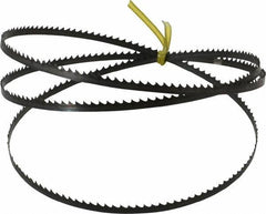 Starrett - 6 TPI, 4' 8" Long x 1/4" Wide x 0.025" Thick, Welded Band Saw Blade - Carbon Steel, Toothed Edge, Wavy Tooth Set, Flexible Back, Contour Cutting - Apex Tool & Supply