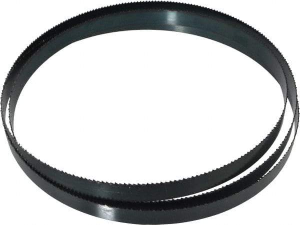 Starrett - 8 TPI, 7' 9" Long x 3/4" Wide x 0.032" Thick, Welded Band Saw Blade - Carbon Steel, Toothed Edge, Raker Tooth Set, Flexible Back, Contour Cutting - Apex Tool & Supply