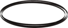 Starrett - 10 TPI, 7' 9-1/2" Long x 1/4" Wide x 0.025" Thick, Welded Band Saw Blade - Carbon Steel, Toothed Edge, Raker Tooth Set, Flexible Back, Contour Cutting - Apex Tool & Supply