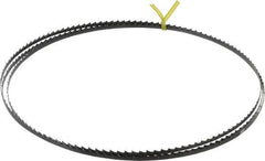 Starrett - 4 TPI, 7' 9-1/2" Long x 1/4" Wide x 0.025" Thick, Welded Band Saw Blade - Carbon Steel, Toothed Edge, Raker Tooth Set, Flexible Back, Contour Cutting - Apex Tool & Supply