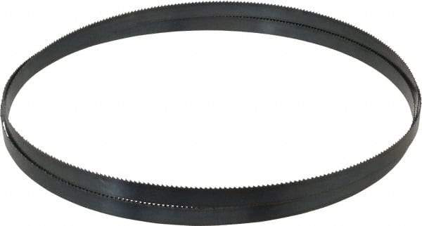 Starrett - 10 TPI, 8' Long x 1/2" Wide x 0.025" Thick, Welded Band Saw Blade - Carbon Steel, Toothed Edge, Raker Tooth Set, Flexible Back, Contour Cutting - Apex Tool & Supply