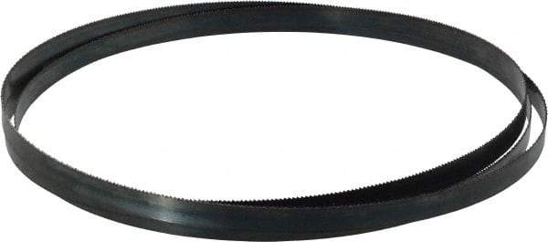 Starrett - 14 TPI, 8' Long x 1/2" Wide x 0.025" Thick, Welded Band Saw Blade - Carbon Steel, Toothed Edge, Raker Tooth Set, Flexible Back, Contour Cutting - Apex Tool & Supply