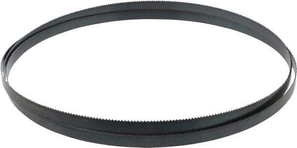 Starrett - 10 TPI, 8' 9" Long x 1/2" Wide x 0.025" Thick, Welded Band Saw Blade - Carbon Steel, Toothed Edge, Raker Tooth Set, Flexible Back, Contour Cutting - Apex Tool & Supply