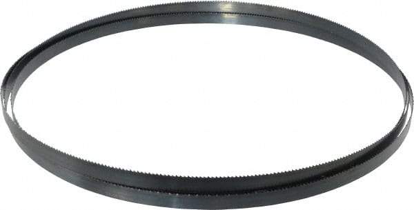 Starrett - 10 TPI, 10' Long x 1/2" Wide x 0.025" Thick, Welded Band Saw Blade - Carbon Steel, Toothed Edge, Raker Tooth Set, Flexible Back, Contour Cutting - Apex Tool & Supply