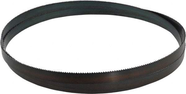 Starrett - 8 TPI, 10' Long x 3/4" Wide x 0.032" Thick, Welded Band Saw Blade - Carbon Steel, Toothed Edge, Raker Tooth Set, Flexible Back, Contour Cutting - Apex Tool & Supply