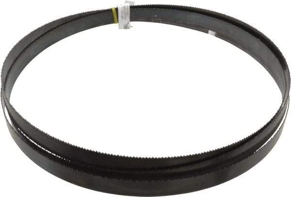 Starrett - 8/S TPI, 11' 6" Long x 1" Wide x 0.035" Thick, Welded Band Saw Blade - Carbon Steel, Toothed Edge, Raker Tooth Set, Flexible Back, Contour Cutting - Apex Tool & Supply