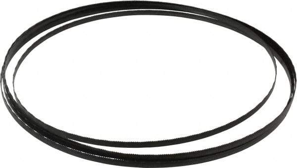 Starrett - 18/W TPI, 12' 6" Long x 1/4" Wide x 0.025" Thick, Welded Band Saw Blade - Carbon Steel, Toothed Edge, Wavy Tooth Set, Flexible Back, Contour Cutting - Apex Tool & Supply