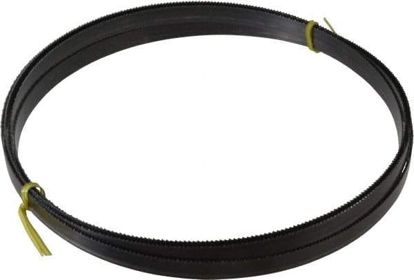 Starrett - 10/S TPI, 19' 6" Long x 5/8" Wide x 0.032" Thick, Welded Band Saw Blade - Carbon Steel, Toothed Edge, Raker Tooth Set, Flexible Back, Contour Cutting - Apex Tool & Supply