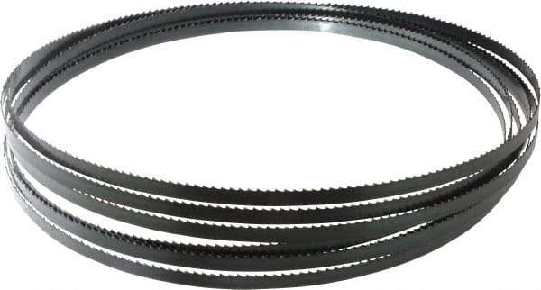 Starrett - 6 TPI, 20' 3" Long x 3/8" Wide x 0.025" Thick, Welded Band Saw Blade - Carbon Steel, Toothed Edge, Raker Tooth Set, Flexible Back, Contour Cutting - Apex Tool & Supply