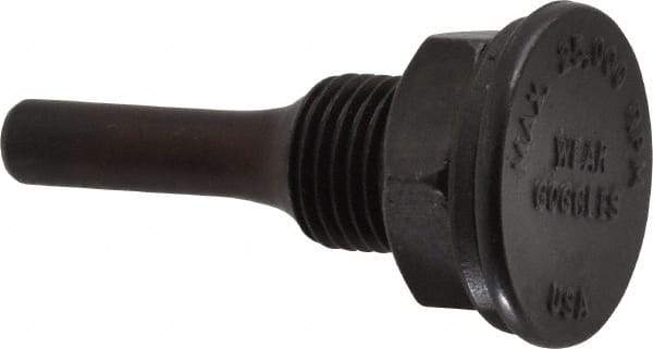 Weiler - 1/2" Arbor Hole to 1/4" Shank Diam Drive Arbor - For 3" Small Diam Wheel Brushes - Apex Tool & Supply