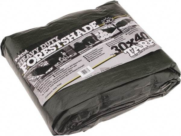Value Collection - 40' Long x 30' Wide Polyethylene Tarp & Dust Cover - Green, 9 to 10 mil Thickness - Apex Tool & Supply