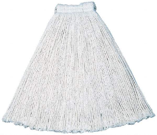 Rubbermaid - 1" White Head Band, Large Cotton #24 Size Cut End Mop Head - 4 Ply, Side Loading Connection, Use for General Purpose - Apex Tool & Supply