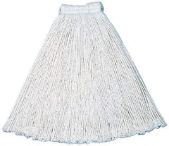 Rubbermaid - 1" White Head Band, Large Cotton #24 Size Cut End Mop Head - 4 Ply, Side Loading Connection, Use for General Purpose - Apex Tool & Supply