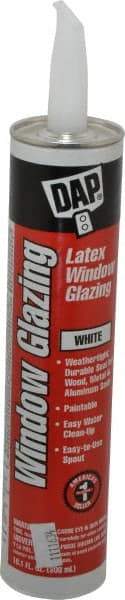 DAP - 10.1 oz Glazing Compound - White, Latex - Apex Tool & Supply