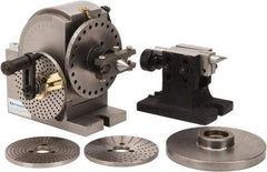Interstate - Headstock Taper B&S 1, 1-1/2 - 8 Spindle Thread, Semi-Universal Dividing Head - 5.046" Centerline Height, 10-3/32" Swing, 9.96" Long x 6.42" Wide x 8.66" High - Apex Tool & Supply
