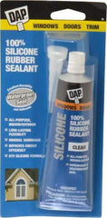 DAP - 2.8 oz Tube Clear RTV Silicone Joint Sealant - -40 to 400°F Operating Temp, 10 to 20 min Tack Free Dry Time, 24 hr Full Cure Time - Apex Tool & Supply