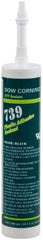 Dow Corning - 10.1 oz Cartridge Black RTV Silicone Joint Sealant - -49 to 392°F Operating Temp, 75 min Tack Free Dry Time, 24 to 72 hr Full Cure Time, Series 739 - Apex Tool & Supply