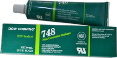 Dow Corning - 3 oz Tube Off-White RTV Silicone Joint Sealant - -67 to 350°F Operating Temp, 30 min Tack Free Dry Time, 36 hr Full Cure Time, Series 748 - Apex Tool & Supply