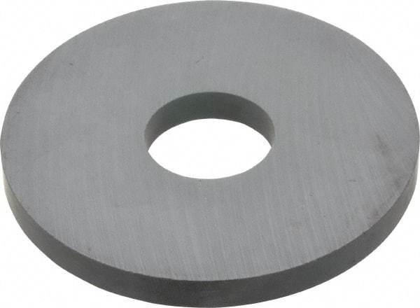 Mag-Mate - 0.875" ID x 2.875" OD Ceramic Ring Magnet - 0.25" Thick, 350°F Max Operating Temp - Apex Tool & Supply
