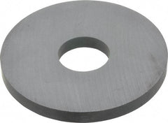 Mag-Mate - 0.875" ID x 2.875" OD Ceramic Ring Magnet - 0.25" Thick, 350°F Max Operating Temp - Apex Tool & Supply