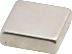 Eclipse - 16.5 Lb Max Holding Capacity Neodymium Rare Earth Block Magnet - 3/4" Long x 3/4" Wide x 1/4" High, 248°F Max Operating Temp - Apex Tool & Supply