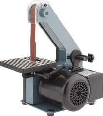 Enco - 30 Inch Long x 1 Inch Wide Belt Sanding Machine - 1/4 Hp, Single Phase - Apex Tool & Supply