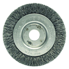 ‎3″ Diameter-3/8″-1/2″ Arbor Hole - Crimped Steel Wire Straight Wheel - Apex Tool & Supply