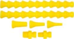 Loc-Line - 1 Piece, 13" Hose Length, 1/16, 1/4 & 1/8" Nozzle Diam, 1/4 & 1/8" Hose ID, Coolant Hose - 1/4" Quick Connect For Snap Together Hose Systems - Apex Tool & Supply