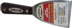 Hyde Tools - 3" Wide Steel Putty Knife - Flexible, Nylon Handle - Apex Tool & Supply