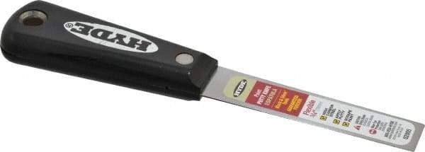 Hyde Tools - 3/4" Wide Steel Putty Knife - Flexible, Nylon Handle, 7-1/2" OAL - Apex Tool & Supply