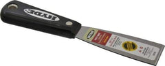 Hyde Tools - 1-1/2" Wide Steel Putty Knife - Stiff, Nylon Handle, 7-3/4" OAL - Apex Tool & Supply